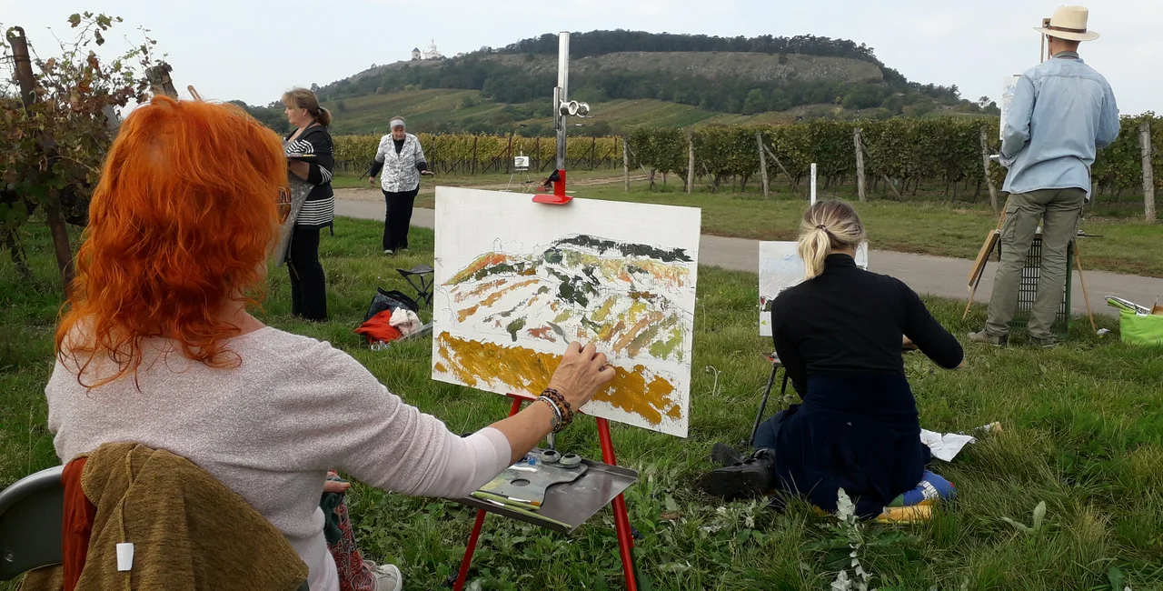 Painting 'en plein air' and Moravian wine: A match made in Mikulov
