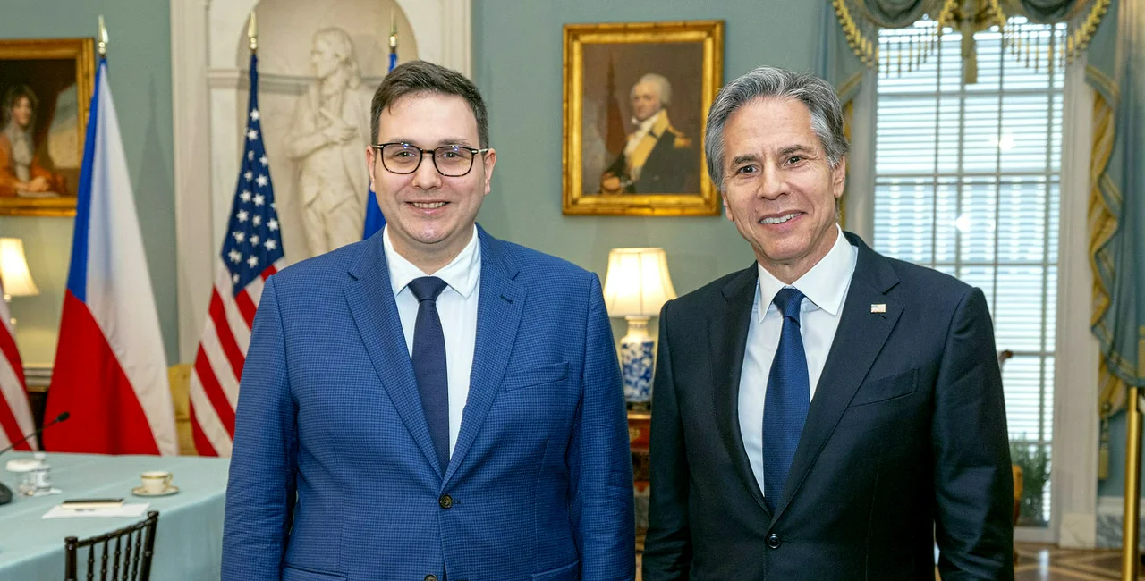 Czech Foreign Minister Jan Lipavský and U.S. Secretary of State Antony Blinken. Photo: Twitter