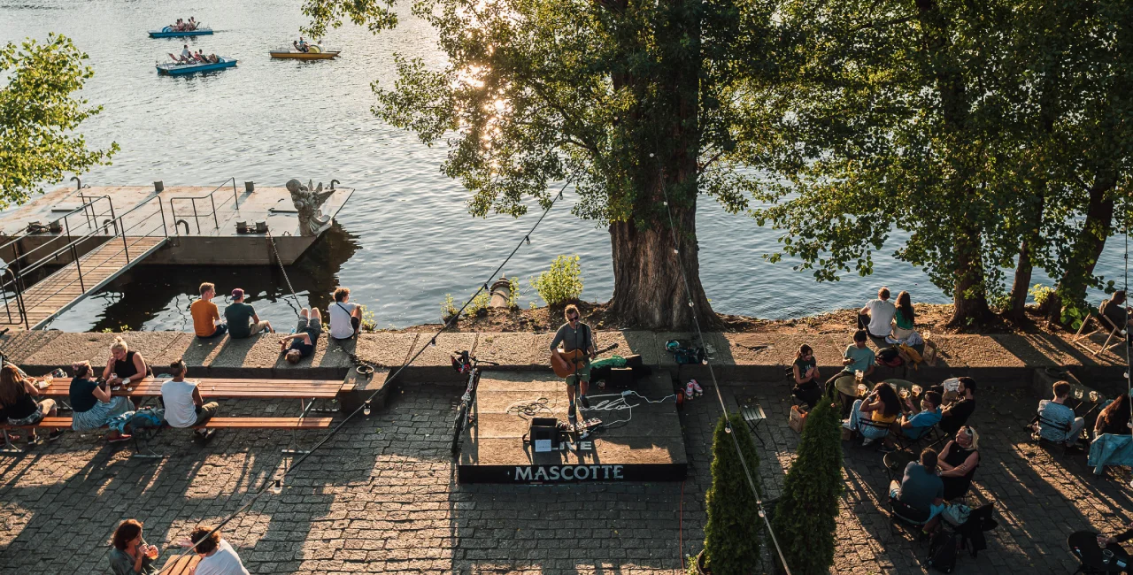 Prague's new riverside beer garden opens for 2022 season