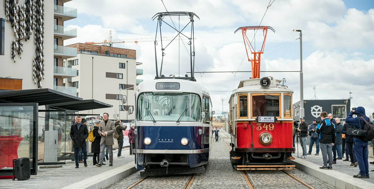 Prague's new tram tracks at Barrandov. Photo: Facebook / Pražská integrovaná doprava