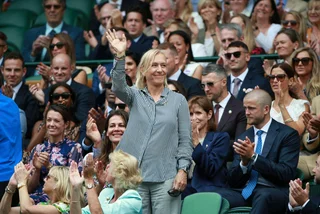 Martina Navrátilová at Wimbledon / photo via Facebook, Wimbledon