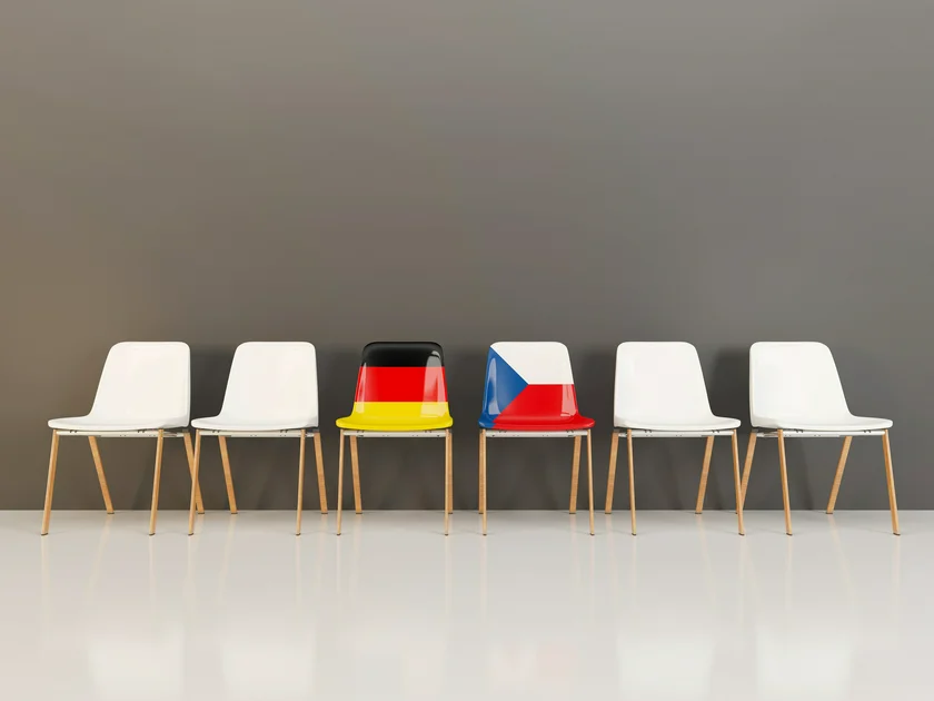 Chairs with german czech flag iStock / Credit:MikhailMishchenko