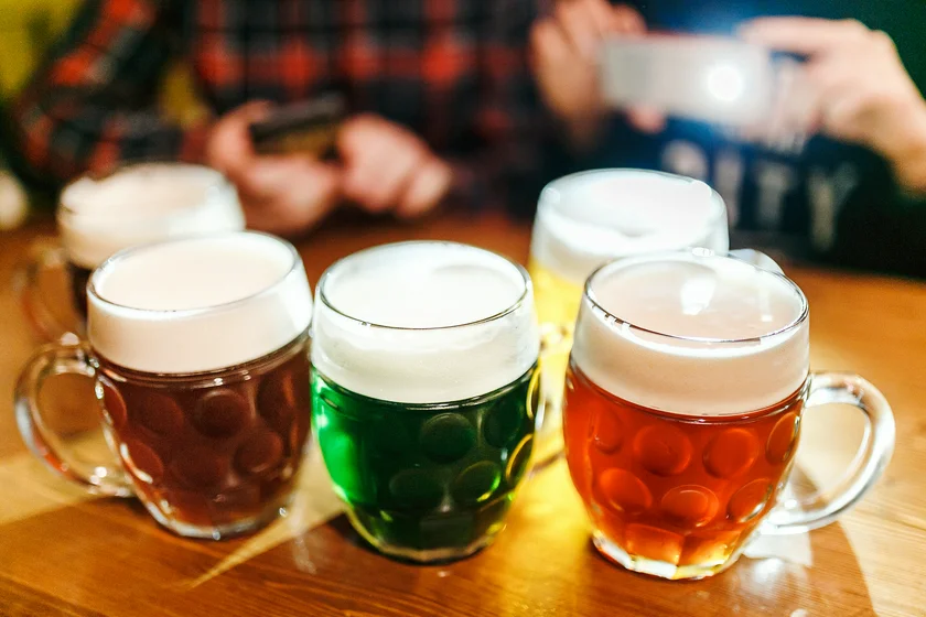 Range of beers at a pub in Prague (iStock / frantic00