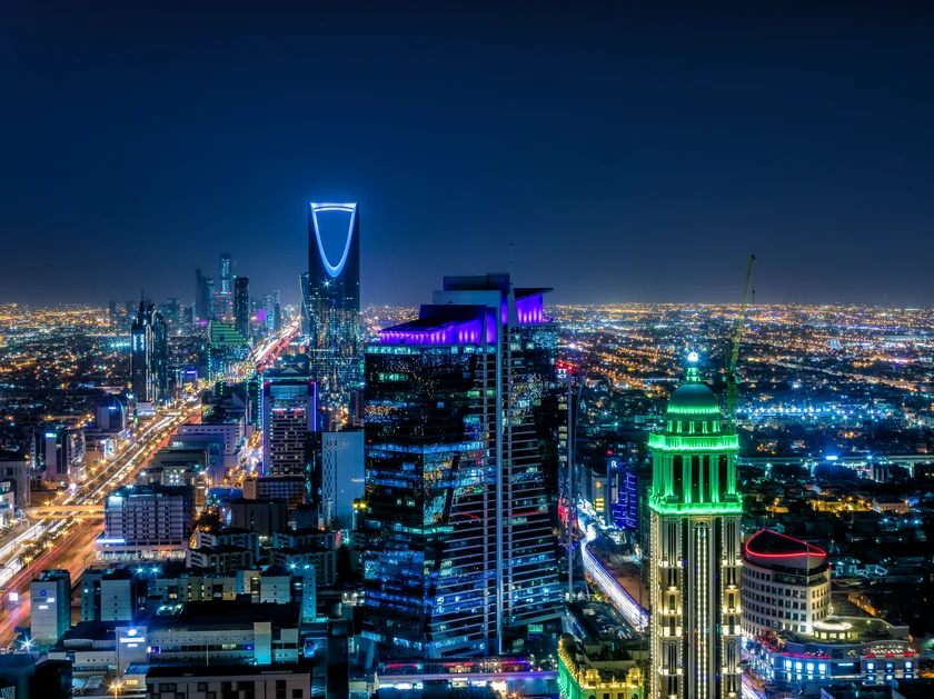Riyadh skyline at night. Photo: iStock, MOHAMED HUSSAIN YOUNIS.