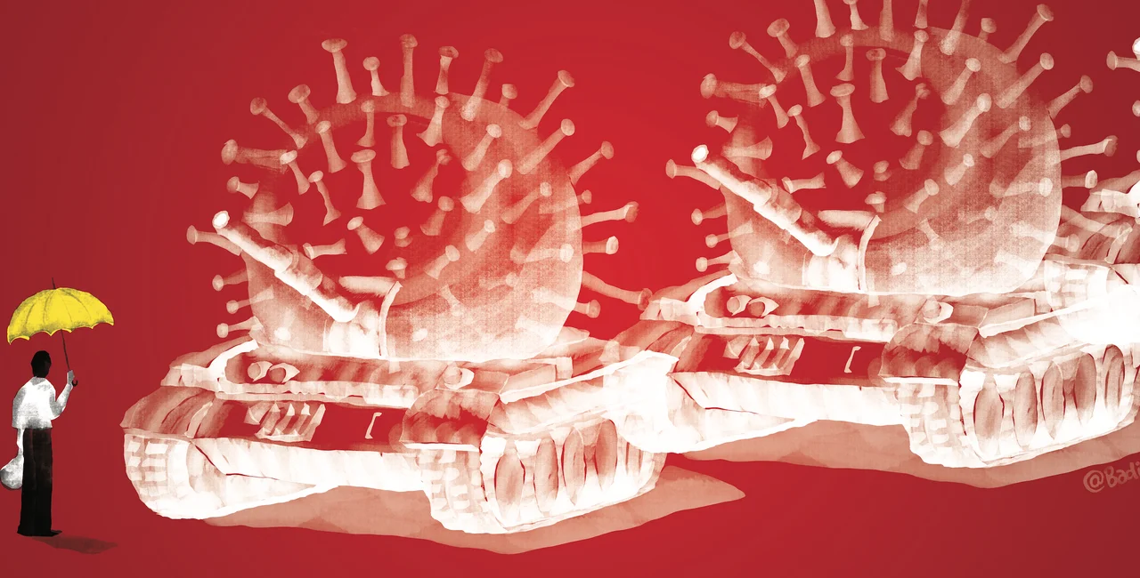 Badiucao's work addresses human rights in China. Photo; © Badiucao.