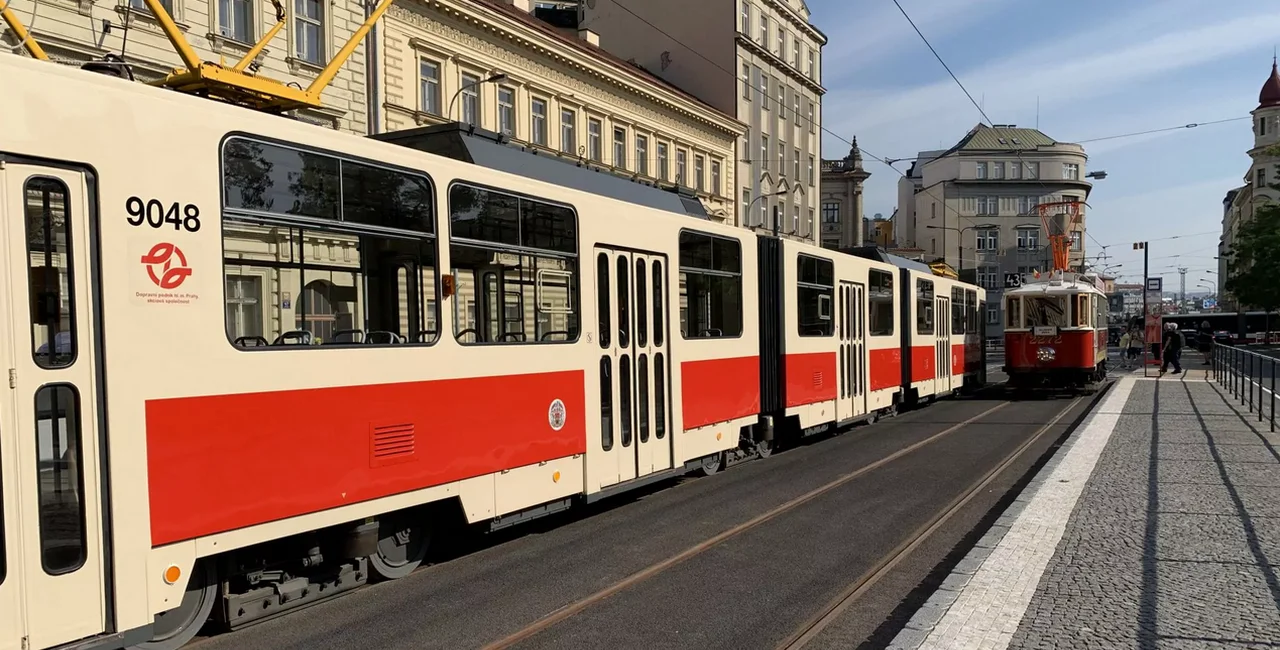 Tram traffic returns to Prague's Opetalova street after 44 years