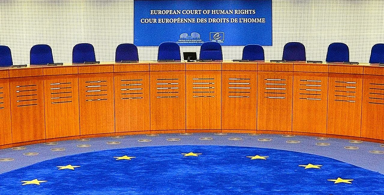 Courtroom of the European Court of Human Rights in Strasbourg Wikipedia Commons / Adrian Grycuk @CC BY-SA 3.0 pl