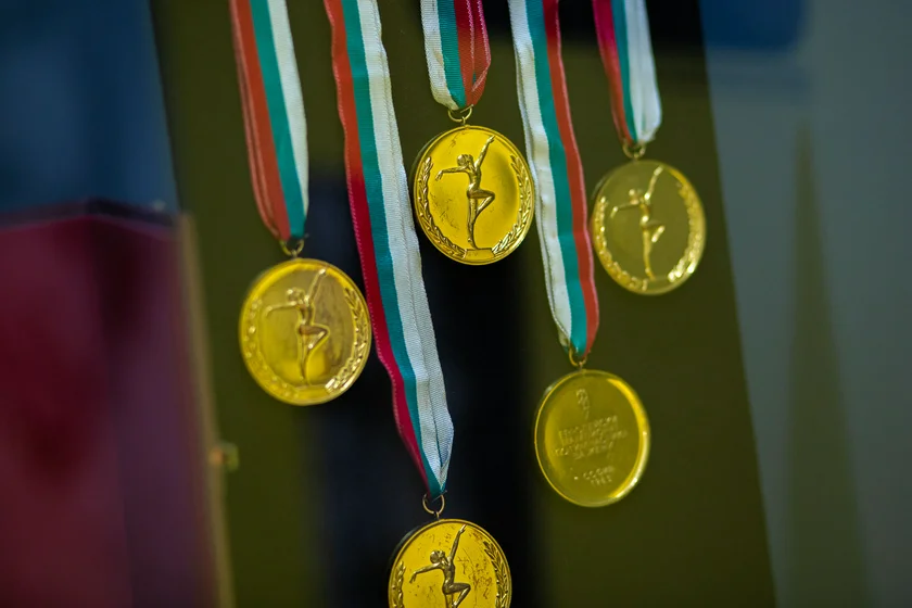 Some of Věra Čáslavská's medals. Photo: National Museum.