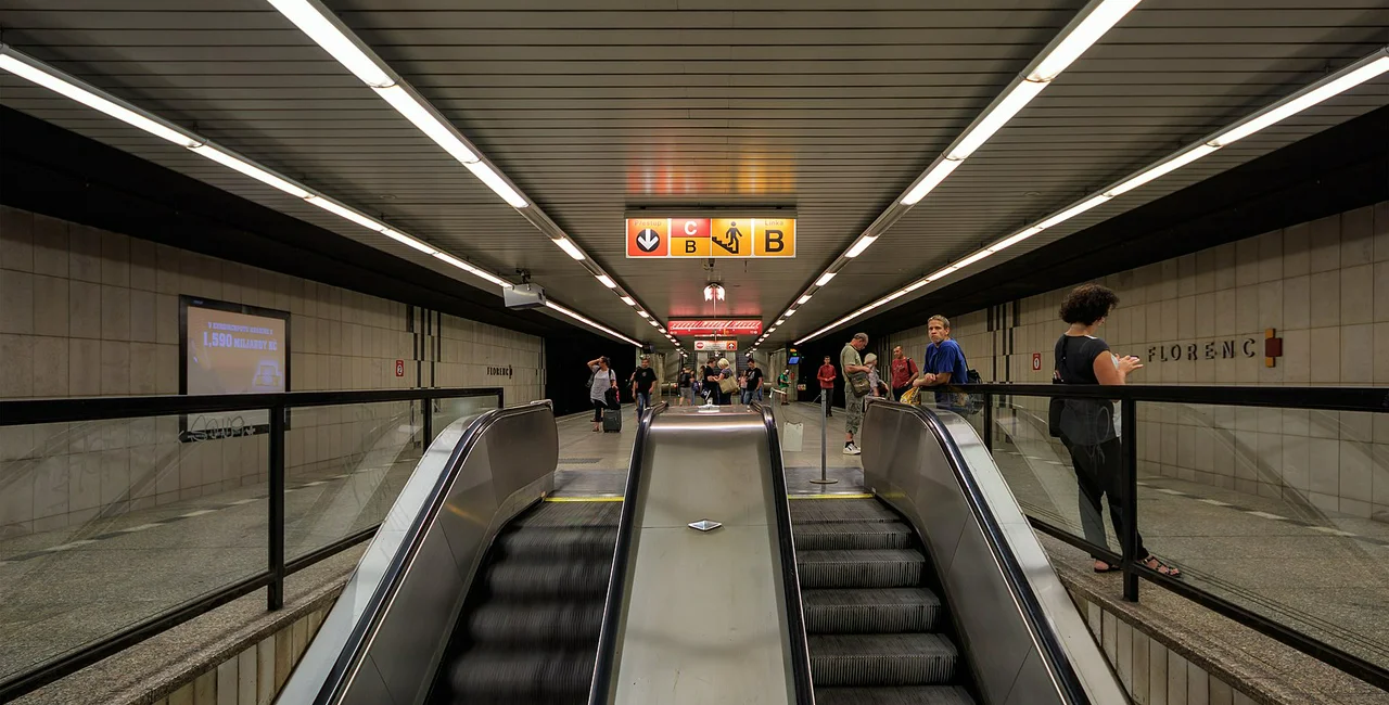 Florenc station on the metro C line. Photo: Wikimedia commons, A.Savin.