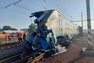 Train crash near Bohumín claims a life. Photo vis Facebook @Drážní inspekce
