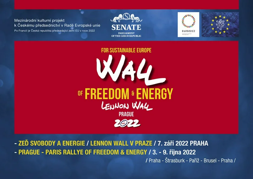 Flyer for Wall of Freedom and Energy. Photo: Facebook / Jan Horník