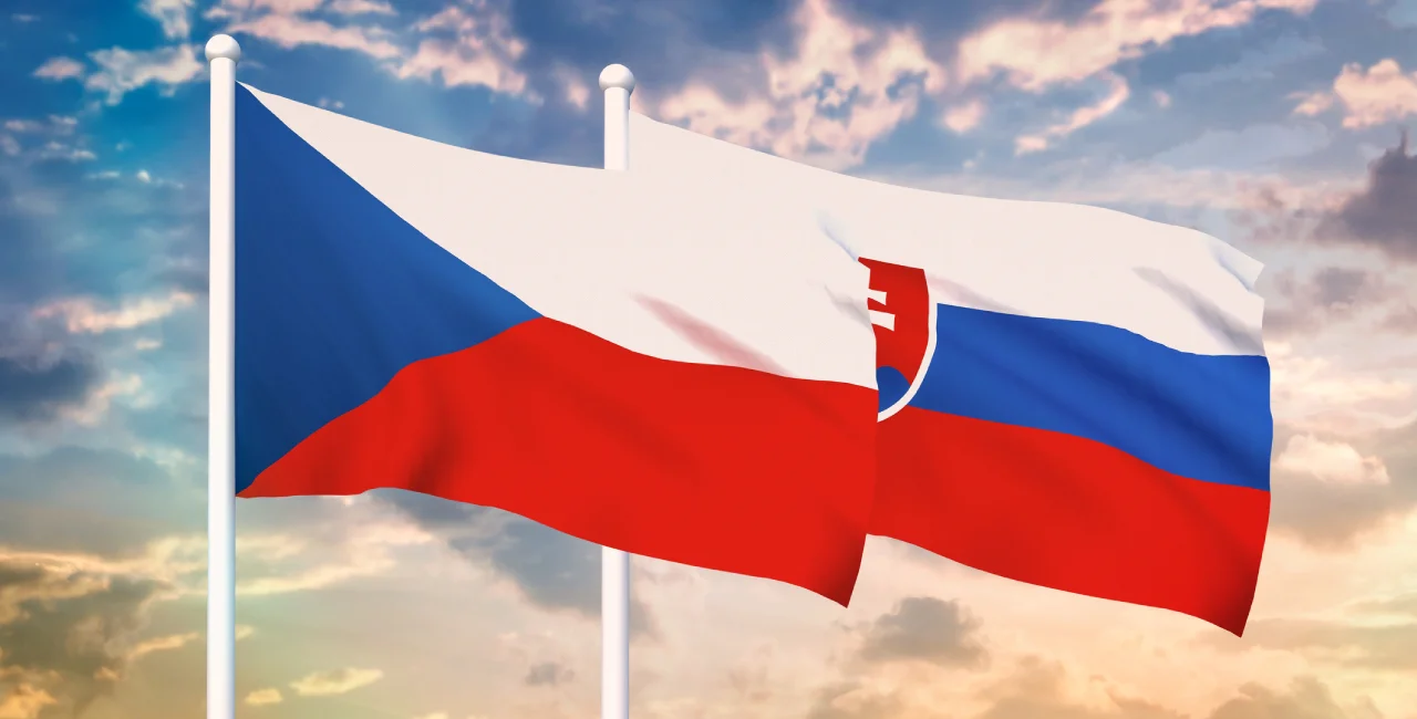 Flags of the Czech Republic and Slovakia. Image: iStock / andriano_cz