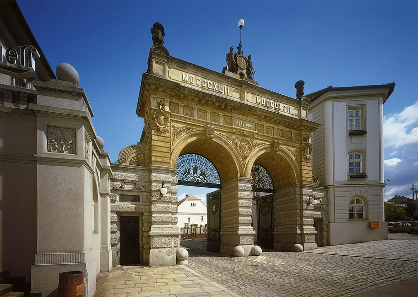 Entry gate to the Pilsner Urquell brewery in Plzeň. Photo: Prazdroj.cz