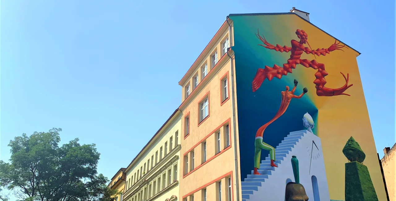 Prague's newest mural is a statement from a Ukrainian artist