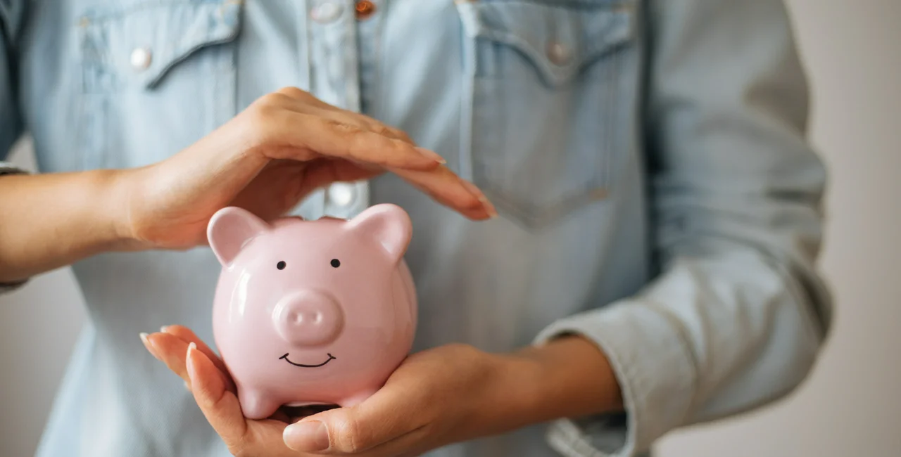 Woman with a piggy bank. Photo: iStock / agrobacter