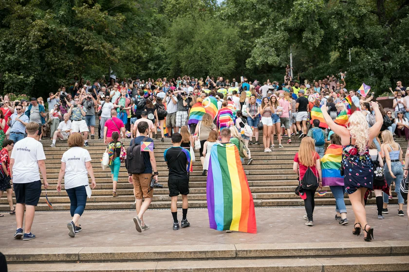 Prague Pride's Rainbow Parade arrives at Letná. Photo: Prague Pride.