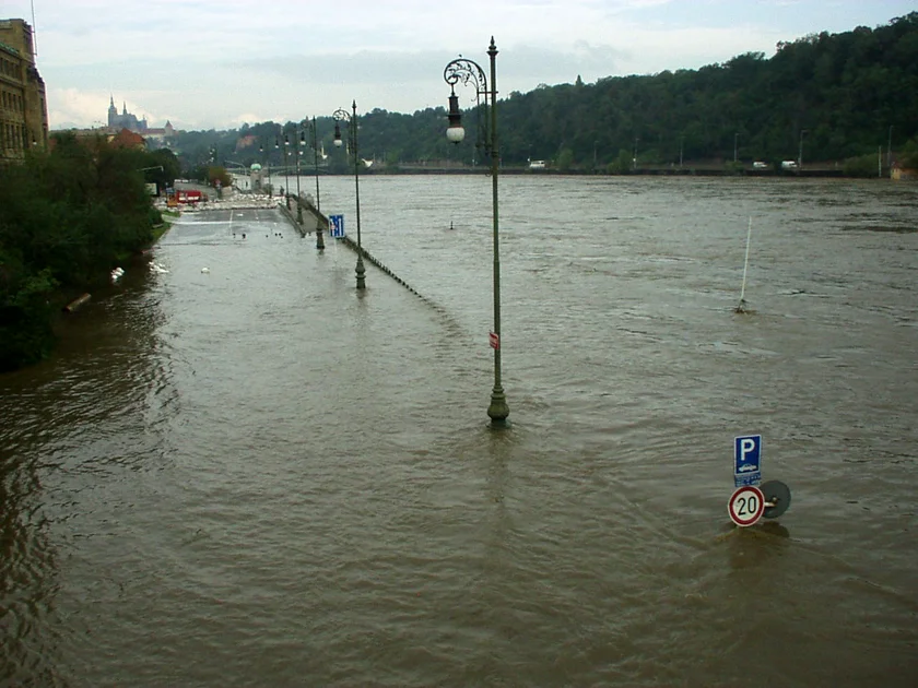 Prague's waterfront by Old Town in 2002. Photo: Wikimedia commons, CC By CC BY-SA 3.0.