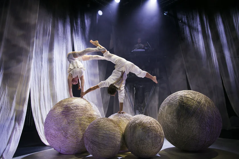 Sweden's Cirkus Cirkör performs 'Knitting Peace' at Letní Letná. Photo: Mats Bäcker