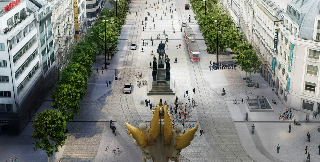 Visualization of the future of Wenceslas Square via jakubcigler.archi