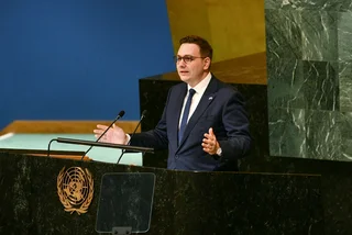 Jan Lipavský at the UN. Photo via his Twitter account.