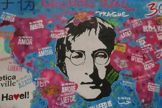Lennon Wall getting a makeover, and an inflatable copy will tour Europe