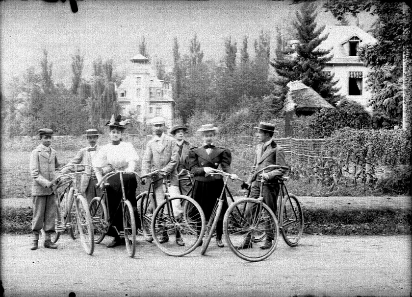 Cycling became a popular pastime in the 19th century. Photo by the Bibliothèque de Toulouse from Toulouse, France, via Wikimedia Commons.