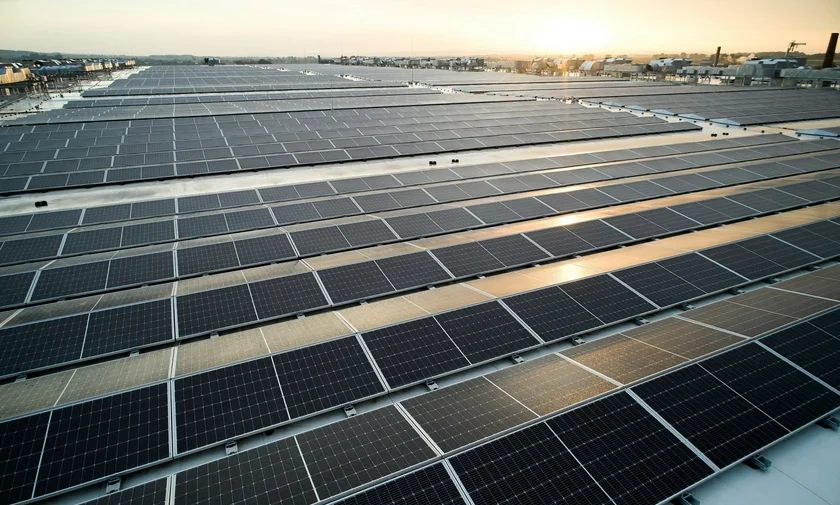 Solar panels on the roof of Kojetín Industrial Park. Photo: Accolade.
