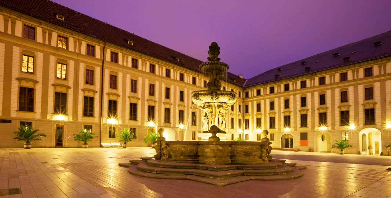 Prague Castle's second courtyard (Picture Gallery entrance at back right). Photo: iStock / benedek