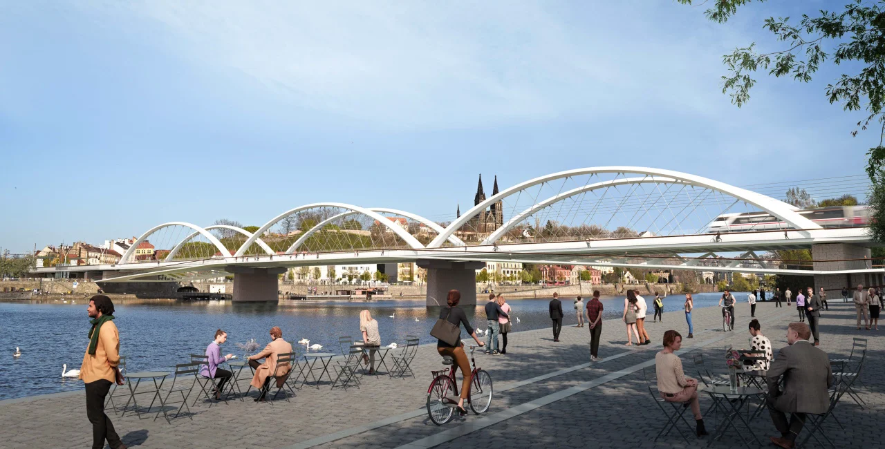 Plan to rebuild Prague's iconic railway bridge condemned by preservationists