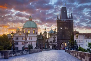 Old Town tower of Charles Bridge on the right. Photo: iStock, Dark_Eni.