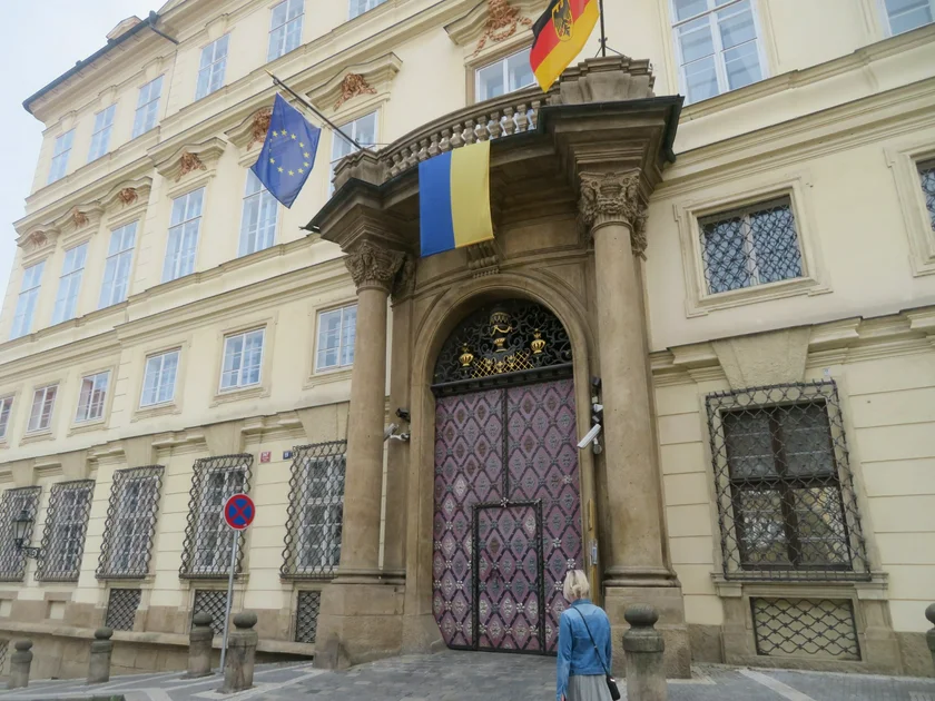German Embassy in Prague. Photo: Raymond Johnston.