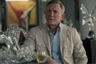Former Bond actor Daniel Craig also stars in the movie. Screenshot via Netflix.