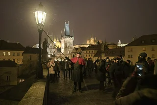 This weekend in Prague: See the world's tallest lamplighter and finish your holiday shopping