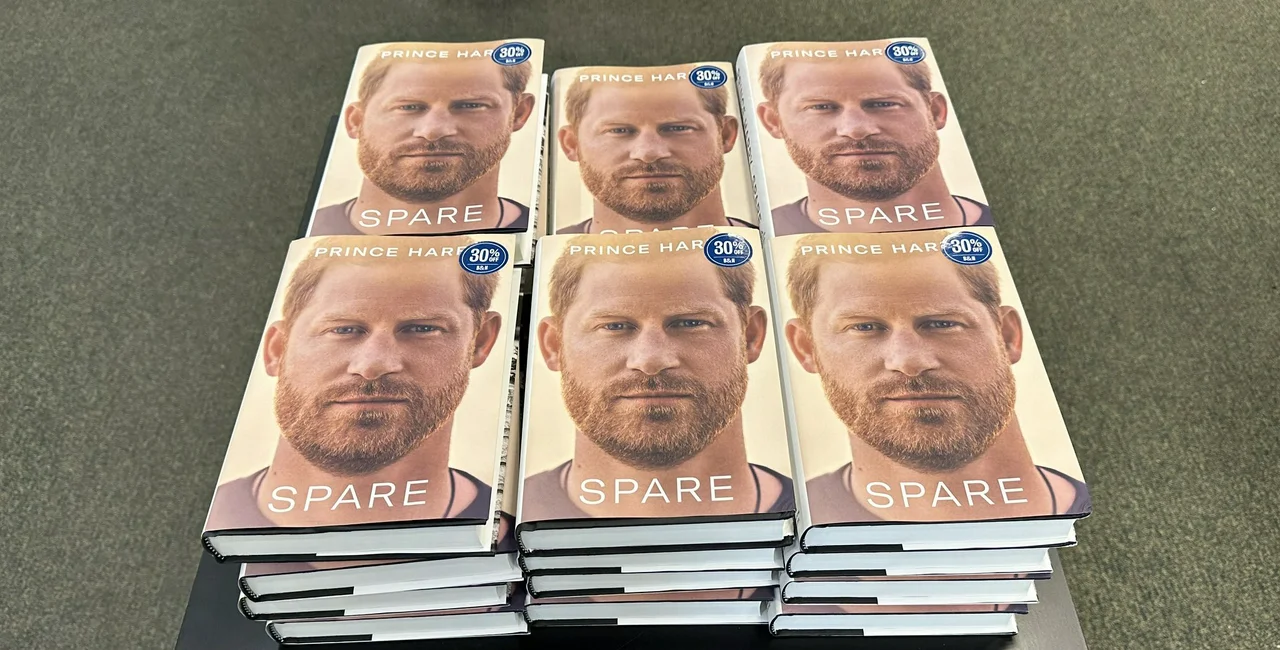 Copies of 'Spare' on sale at U.S. bookseller Barnes & Noble. Photo via Flickr/Phillip Pessar.