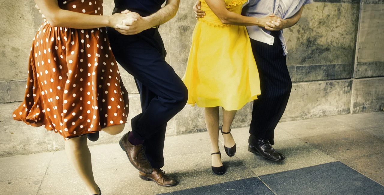 Illustrative image of swing dancers - iStock