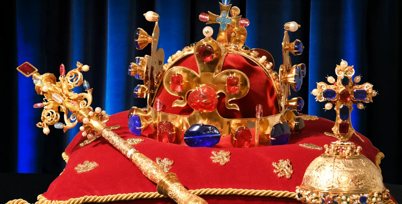 The famous crown jewels, on display at Prague Castle. (Source: hrad.cz)