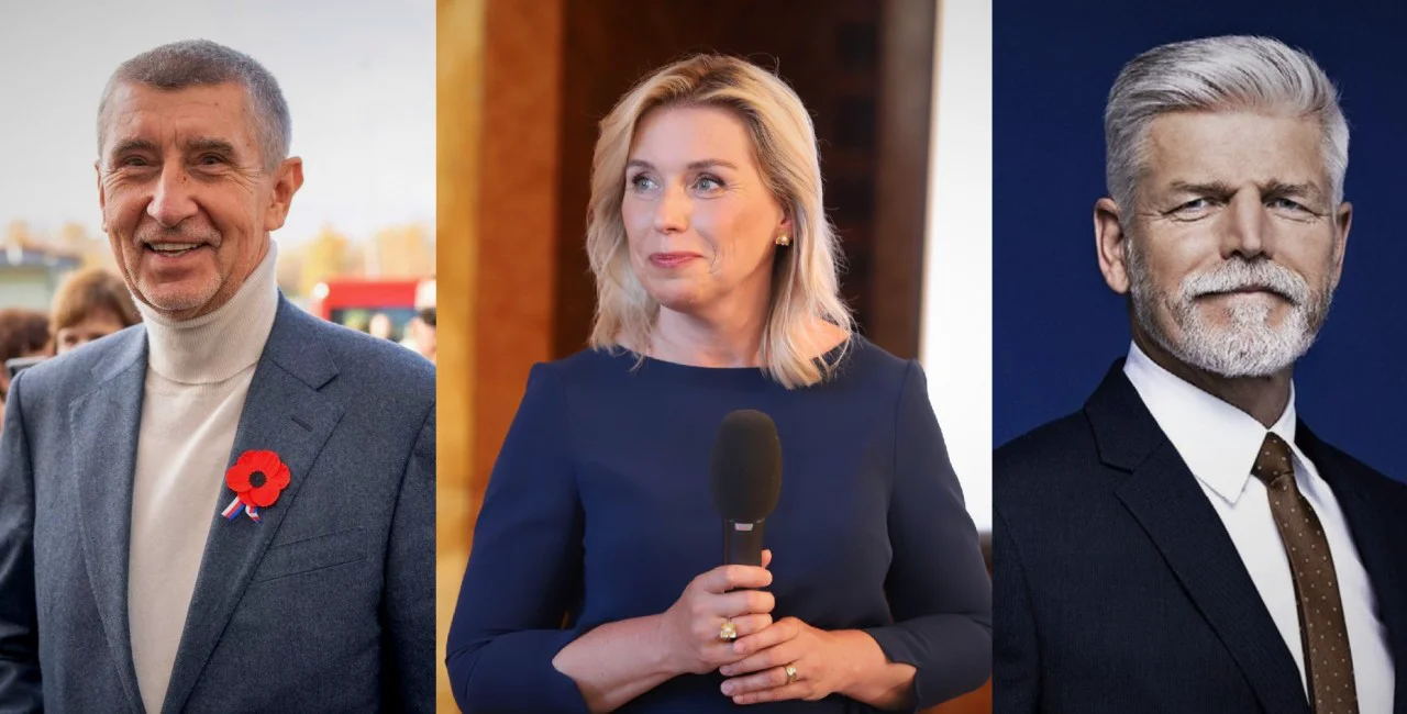 The three main presidential election candidates. Source: Expats.cz