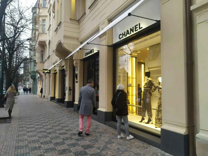 Chanel store on Pařížská Street. Photo: Raymond Johnston.