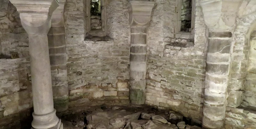 Part of the crypt at Břevnov Monastery. Photo: Raymond Johnston.