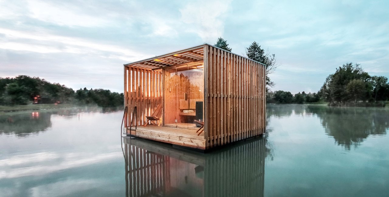 This innovative sauna is now floating on a Czech pond Prague, Czech