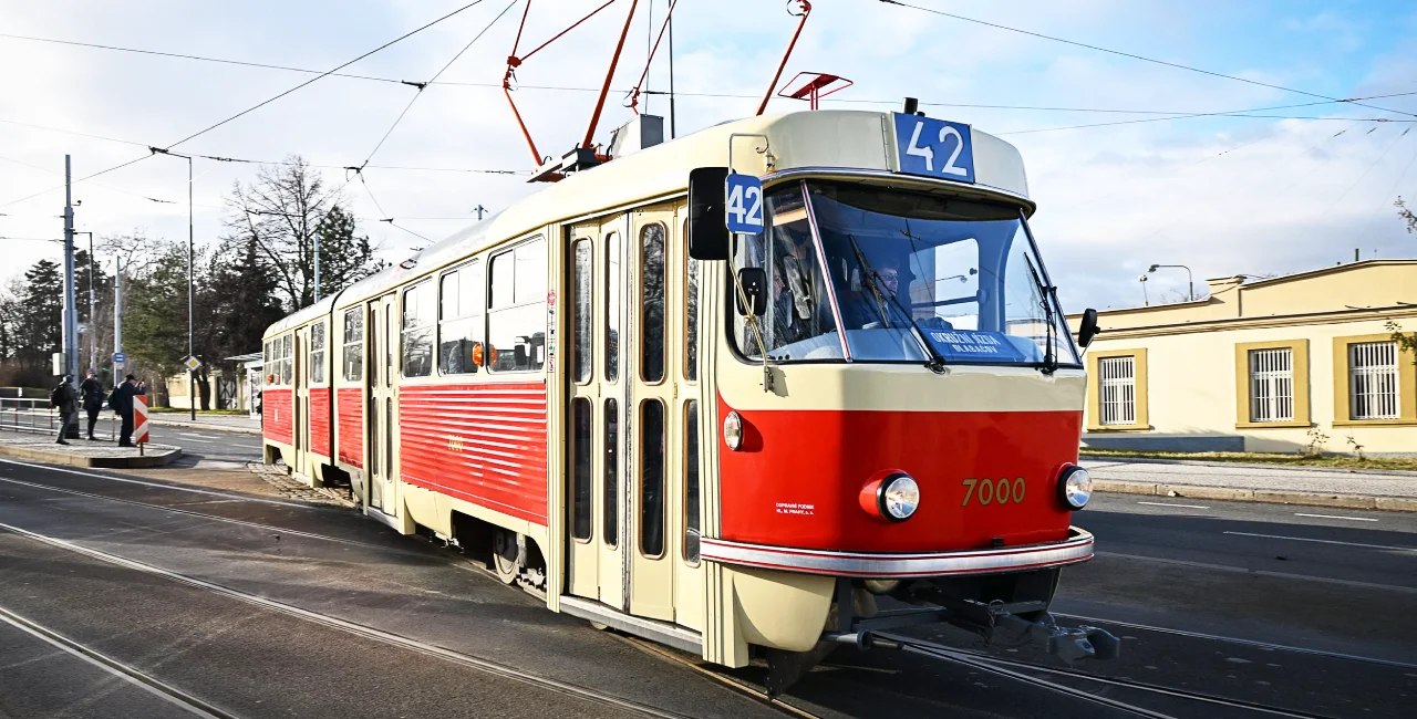 Tatra K2 tram. Photo: Facebook / Dopravní podnik hl. m. Prahy