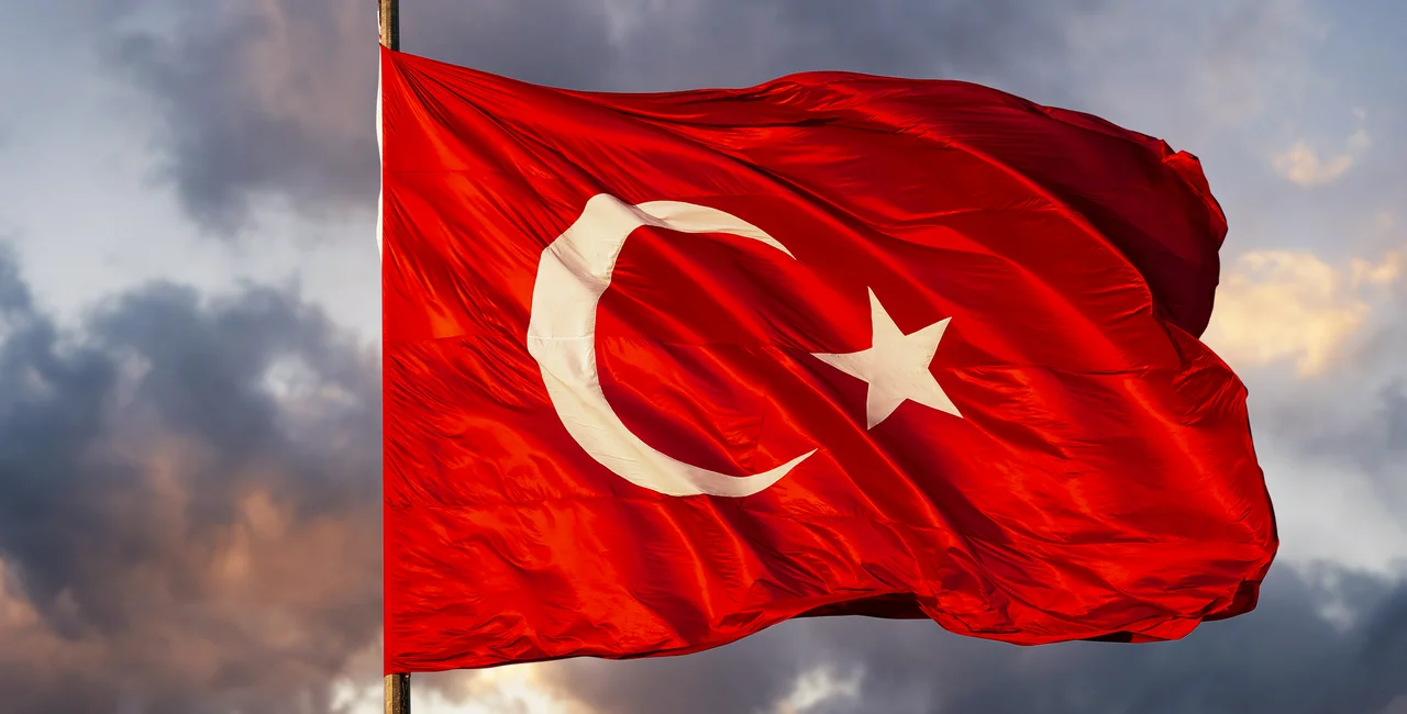 The Turkish flag. Photo via iStock/ozgurdonmaz.