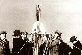 Rocket launch in Bilá hora. Photo: Public domain