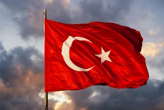 The Turkish flag. Photo via iStock/ozgurdonmaz.
