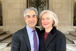 U.S. Ambassador Bijan Sabet and his wife, Lauren. Photo: Twitter