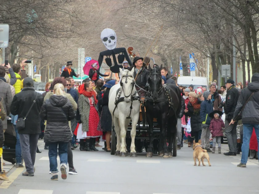 Masopust parade in Karlín. Photo: Raymond Johnston