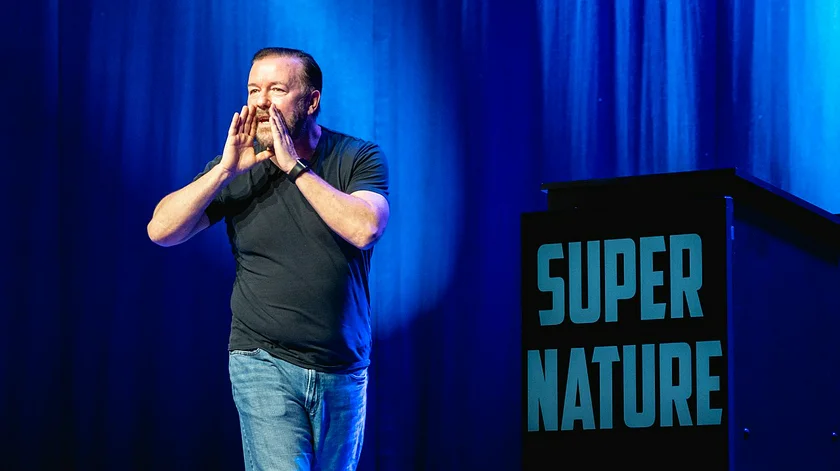 Ricky Gervais in 2020 on his 'Super Nature