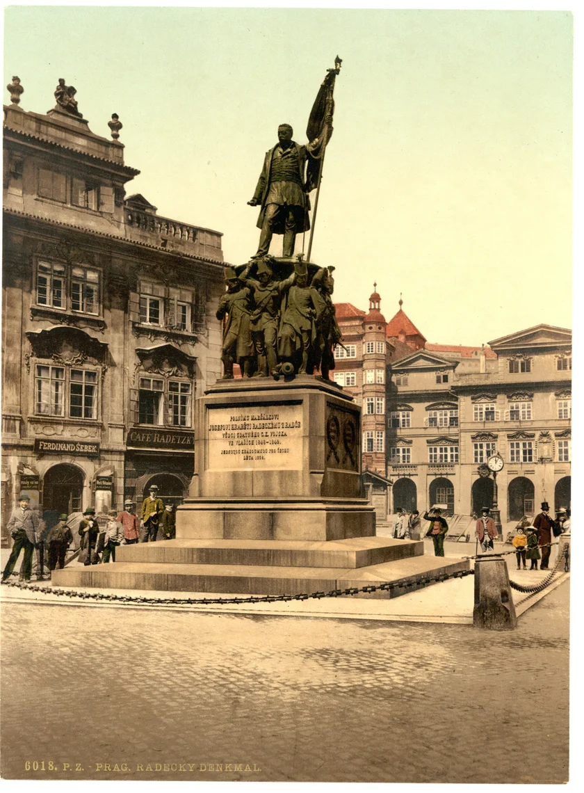 Statue of Marshal Radecký. Photo: Detroit Publishing Company, Library of Congress
