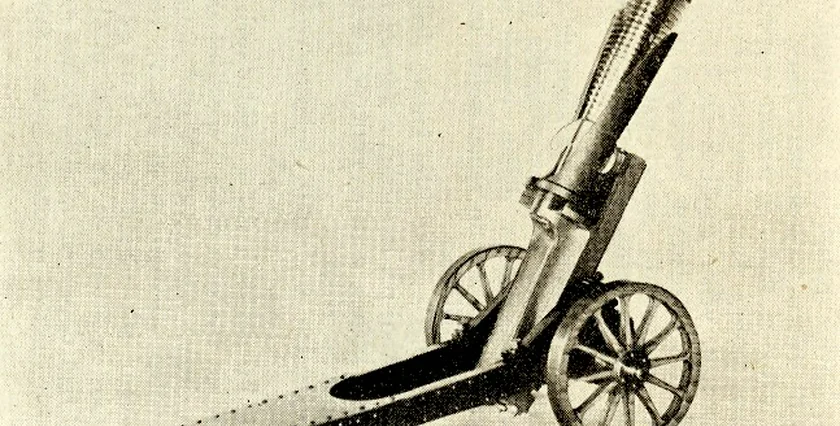 Anti-aircraft weapon designed by Ludvík Očenášek in World War I. Photo: Public domain