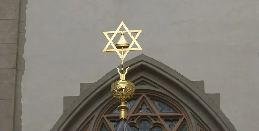 Part of the Maisel Synagogue in Josefov. Photo: Raymond Johnston